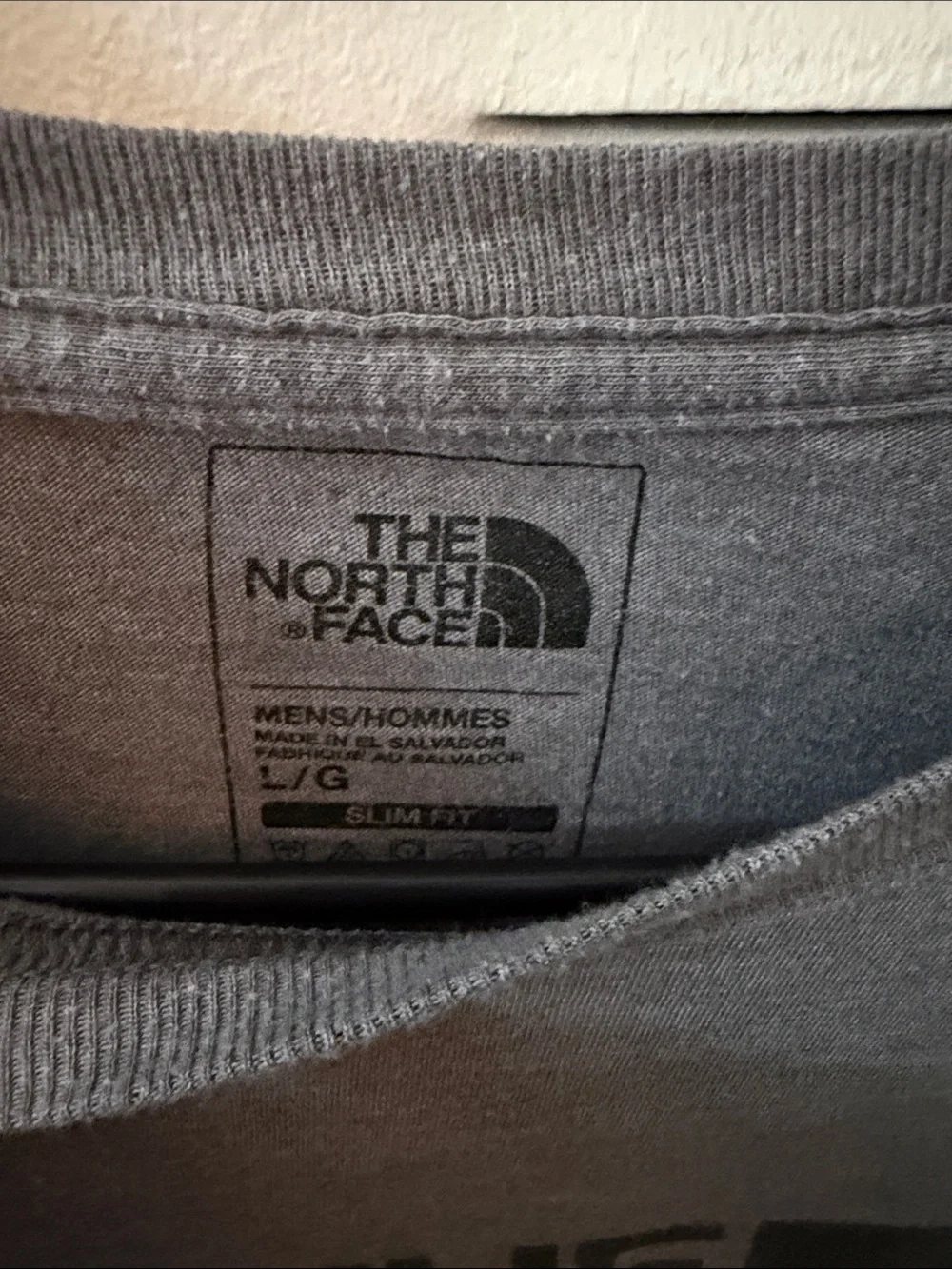 The North Face Men's Charcoal Gray Logo Tee